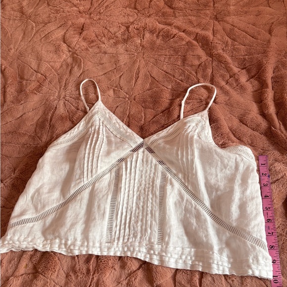 Zara White Linen Camisole - Picture 8 of 9